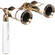LaScala Optics 3x25 Opera Glass with Handle - White & Gold