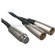 Sony 5-Pin XLR Female to 2 3-Pin XLR Male XLR Audio Output Cable