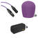 B&H Photo Performance Microphone Windscreen & XLR Cable ID Kit (Purple)