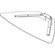 Peerless Industries Glass Shelf, Model ACC317S (Silver with Clear Glass Shelf)