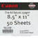 Canon Fine Art Natural White Paper (Matte, 230 gsm) - 8.5x11" - 50 Sheets