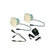 Cool Components CP-VP-101WHT (2) Cabinet Vents with Power Supply (White)