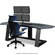 Winsted Digital Desk with Dual LCD Mounts, Model E4656 (Black/Contour Trim)