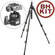 Bogen / Manfrotto 055XPROB Tripod Legs (Black) with 486RC2 Compact Ballhead