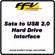 Fast Forward Video SATA to USB 2.0 Hard Drive Interface