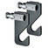 Manfrotto by Bogen Imaging 177 Single Mini Background Paper Hooks - Set of 2