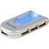 Belkin Hi-Speed USB 2.0 4-Port Lighted Hub (Silver)