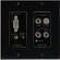 FSR VIP-100-BLK Wall Plate Interface (Black)