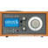 Tivoli MSATPE Model Satellite Radio in Metallic Taupe/Cherry AM/FM/Sirius