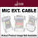 Ivie Technologies 3-Pin XLR Female to TA4M Microphone Extension Cable for IE-45 (25') 