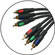 Plus 3 RCA Male to 3 RCA Male Component Video Cable (25')
