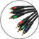 Plus 3 RCA Male to 3 RCA Male Component Video Cable (6')
