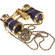 LaScala Optics 3x25 Carmen Opera Glass with Chain - Black Leather & Gold  