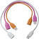 Flip Video USB Cable 3 Pack for the Flip Video (White, Orange & Pink)