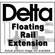 Delta Floating Rail Extension with Joint Plate - 5' (1.5m)