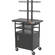 Balt Model 27530, Height Adjustable Flat Panel TV Cart with Cabinet (Black)