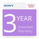 Sony SPSCAM20RSEW3 3-Year Extended Warranty for Professional Camcorders  $10,000-20,000