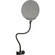 Pearstone PFMR - Metal Round Pop Filter with Gooseneck (5.5")