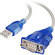 CablesToGo Cabo Adaptador USB Serial DB9 Port Authority de 13 polegadas (0,33m) (Azul)