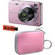 Sony Cyber-shot DSC-W120 Digital Camera (Pink) with Case & Adapter