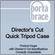 Porta Brace TQ-46/DC Director's Cut Quick Tripod Case (Black with Suede Accents)