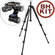 Bogen / Manfrotto 055XB Classic Aluminum Tripod Legs (Black) with 460MG 3D Magnesium Head