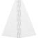 Lineco Double Wing Glue-on  Easel Backs, 7" (25 Pack) (White)