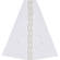 Lineco Double Wing Self-Stick Easel Backs, 9" (25 Pack) (White)