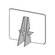Lineco Double Wing Glue-on  Easel Backs, 36" (25 Pack) (Gray)