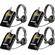 Eartec 4 Simultalk 24G Beltpacks w/ SlimLine Single Headsets