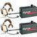Eartec 2 Digicom Communication Radios w/ Max Single Headsets