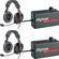 Eartec 2 Digicom Communication Radios w/ ProLine Double Headsets