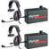 Eartec 2 Digicom Communication Radios w/ ProLine Single Headsets