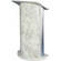AmpliVox Sound Systems CURVED LECTERNS-MARBLE w/SATIN ALUMNUM