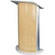 AmpliVox Sound Systems CURVED LECTERNS-MAPLE w/SATIN ALUMNUM
