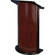 AmpliVox Sound Systems CURVED LECTERNS-MAHOGANY w/BLK ALUMNUM