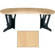 Middle-Atlantic 60" DESK w/o OVERBRIDGE - HONEY MAPLE
