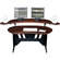 Middle-Atlantic ES-DC 60" Edit Center Desk with Overbridge (Dark Cherry)