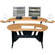 Middle-Atlantic 60" DESK w/ OVERBRIDGE - HONEY MAPLE