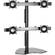 Chief KTP445B  Widescreen Quad Monitor Table Stand (Black)