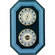 Konus Double Wall Thermometer and Barometer (Blue)