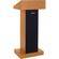 AmpliVox Sound Systems EXEC SND COLUMN LECTERN/GSNK MIC-M.OAK