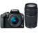 Canon Kit de C�mera Digital SLR EOS Rebel XS (tamb�m conhecida como 1000D) com Lente 18-55mm IS e 75-300mm III
