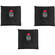 Porta Brace CS-B9 Stuff Sack (Black, Pack of 3)