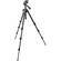 Manfrotto by Bogen Imaging 7321YB 4-Section Aluminum Tripod w/ 3-Way Head - Supports 5.5 lbs (2.5kg) 