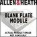 Allen & Heath M-BLANK-B Blank Plate for iDR-10