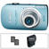 Canon PowerShot SD960 IS Digital Camera (Blue) with Basic Accessory Kit