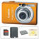 Canon PowerShot SD1200 IS Digital Camera with Delux Accessory Kit  (Orange)