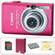 Canon PowerShot SD1200 IS Digital Camera with Delux Accessory Kit  (Pink)