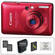 Canon PowerShot SD780 IS Digital Camera (Red) with Deluxe Accessory Kit